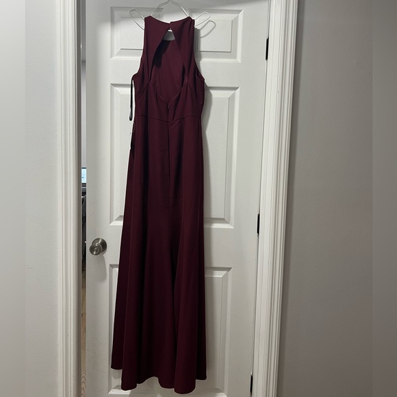 Cabernet color bridesmaid gown - Picture 2 of 6